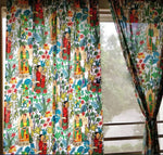 Premium Farida Printed White Curtains