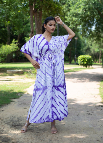 Premium Quality Tie Dye Shibori Kaftan