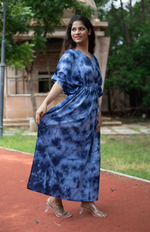 Premium Quality Tie Dye Shibori Kaftan