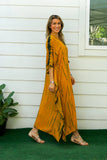 Premium Hand Dyed Pure Cotton Tie Dye Shibori Kaftan