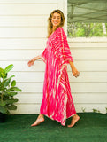 Premium hand Dyed Pure Cotton Tie Dye Shibori Kaftan