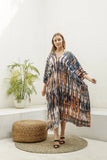 Premium Quality Pure Cotton Tie Dye Shibori Kaftan