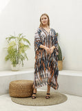 Premium Quality Pure Cotton Tie Dye Shibori Kaftan