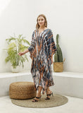 Premium Quality Pure Cotton Tie Dye Shibori Kaftan