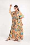 Premium Quality Cotton Printed Kaftan Dress